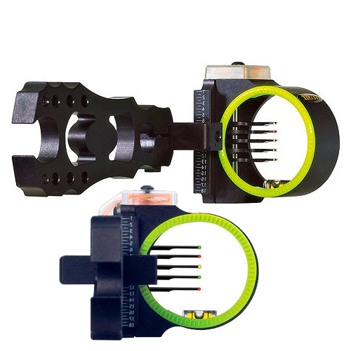 Black™ Gold Fixed Pin RUSH™ Bow Sight - 5 Pin - .019