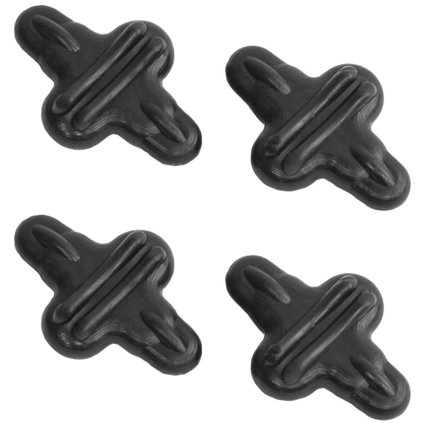 LimbSaver Super String Leech black rubber string silencers, 4-pack, shown on white background
