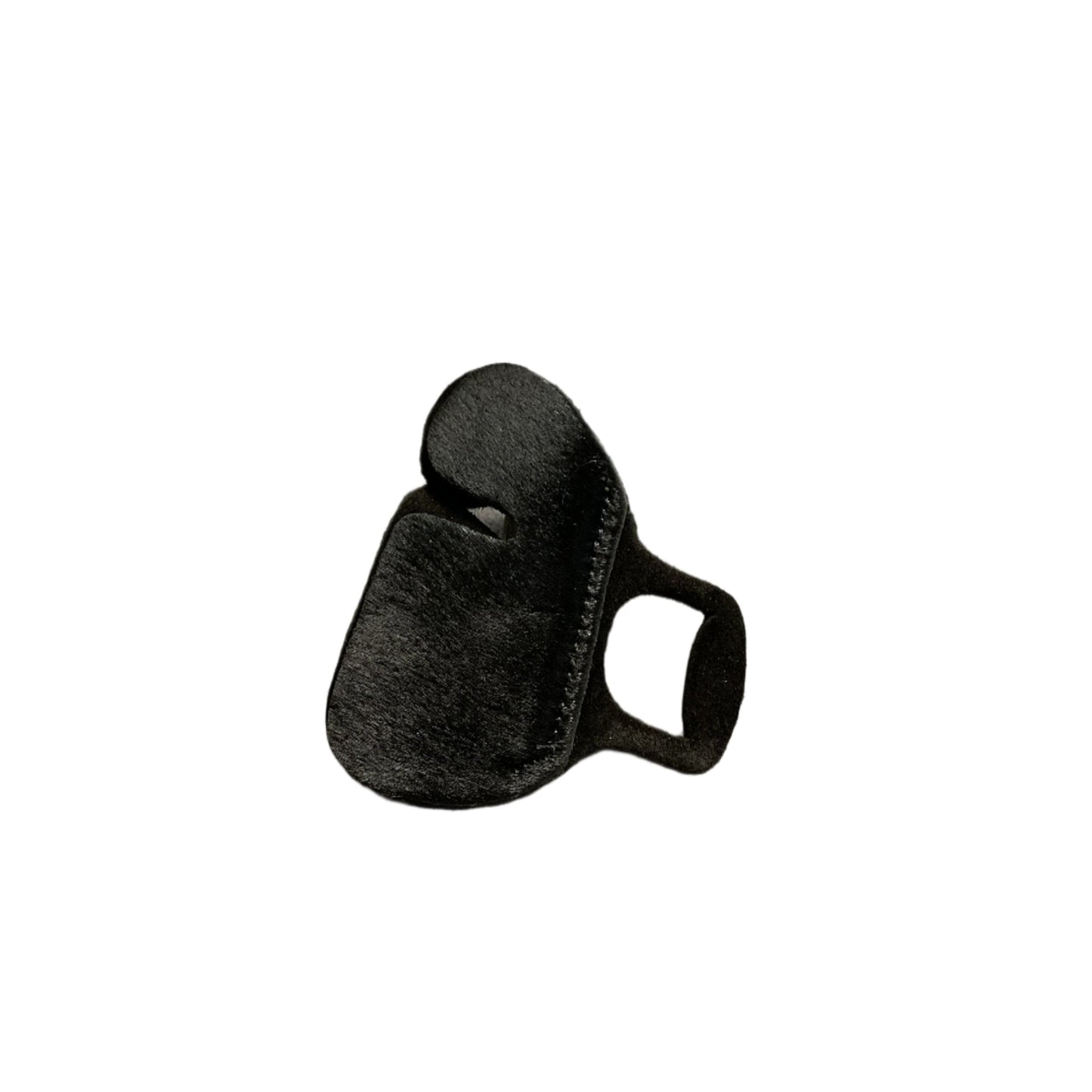 NEET Pinch Free archery shooting tab – suede leather backing with calf hair facing for recurve and longbow