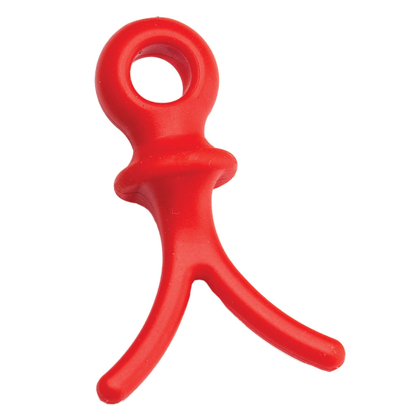 Pine Ridge Archery Wishbone string and cable dampener in red, single unit on white background