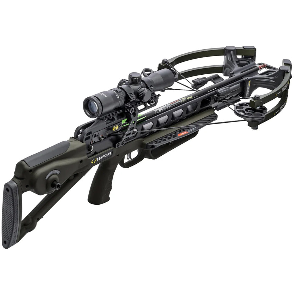 TenPoint Turbo X Crossbow Package ACUslide Rangemaster 100 Scope