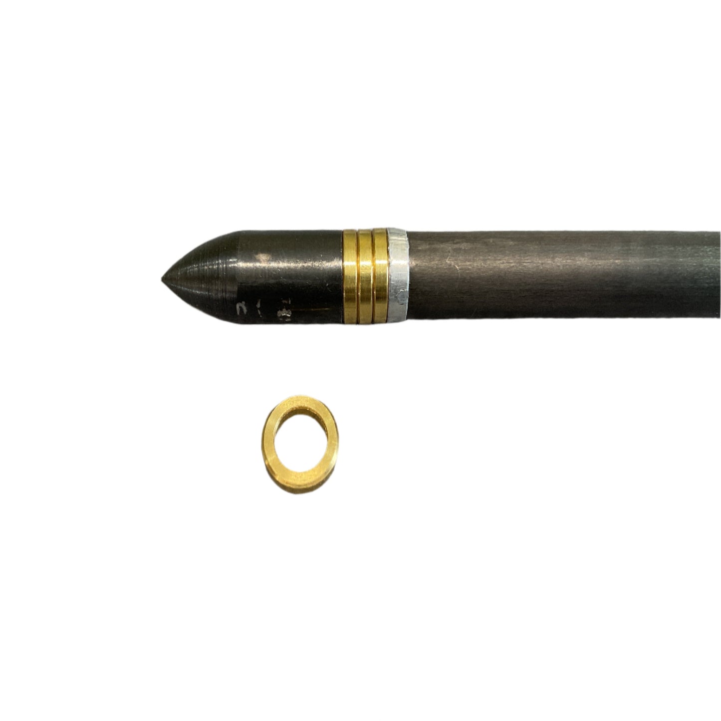 Brass weight washers for arrow FOC tuning, 5 grains each