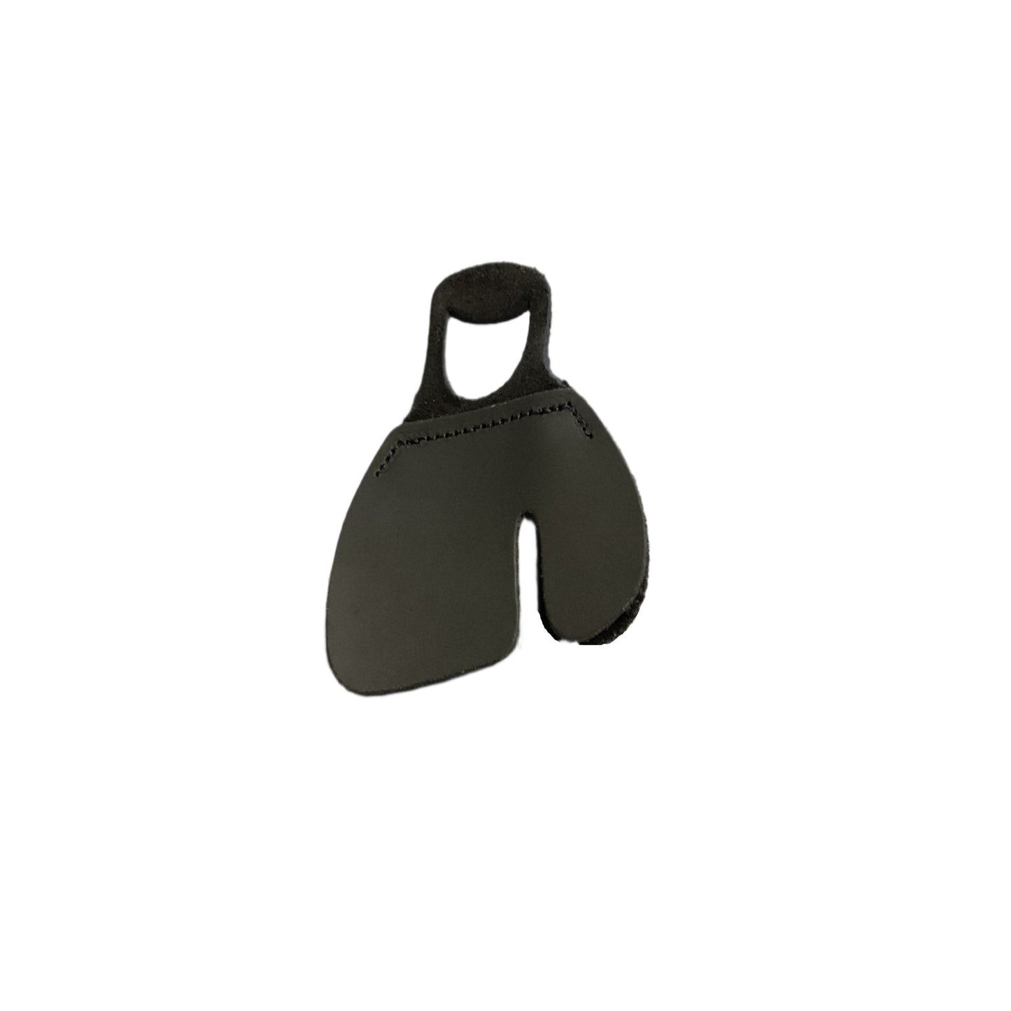 NEET Pinch Free archery shooting tab with super leather facing – left hand, suede leather backing for recurve and longbow