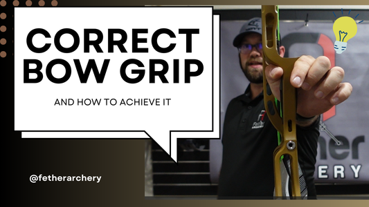 Proper bow grip technique for compound bow archery