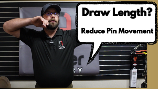 Compound bow cam module and draw length adjustment for steadier pin movement at full draw