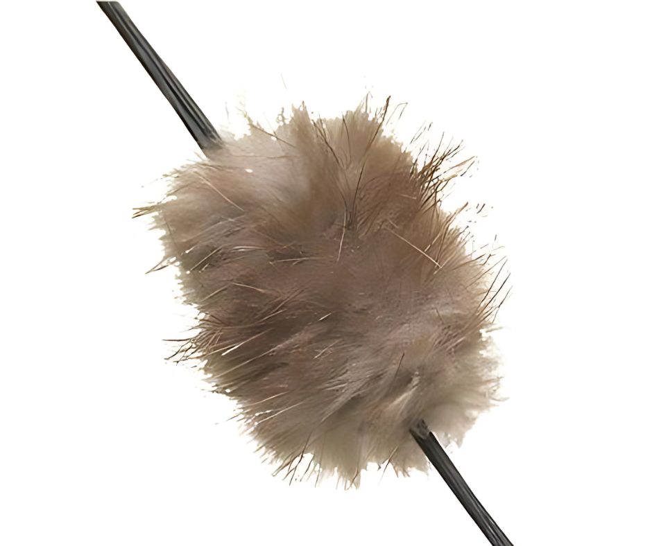 Mountain Man Furs Beaver Balls Natural Fur Bow String Silencers 