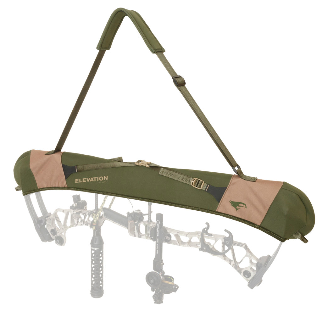 Elevation bow sling with compound bow – shoulder carry sling for archery and hunting