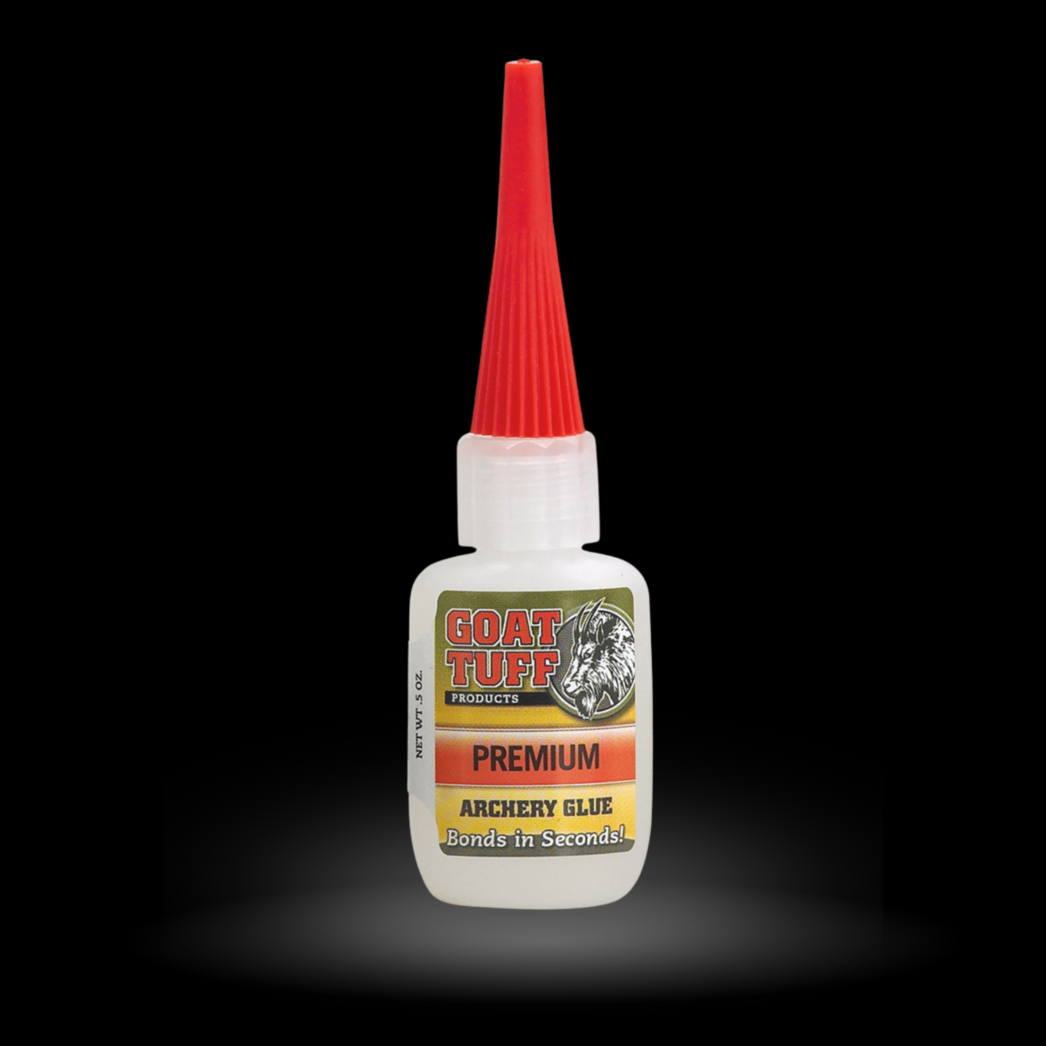 Goat Tuff premium archery adhesive glue for fletching, points, and inserts
