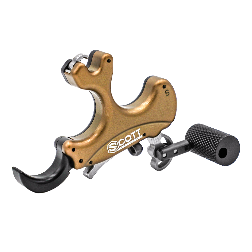 Scott Archery STB Handheld Thumb Release Aid, Adjustable 3 and 4-finger Extension