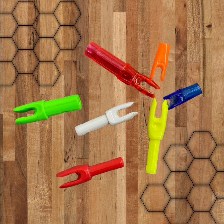 Arrow nocks for archery and bowhunting — lighted and standard nocks