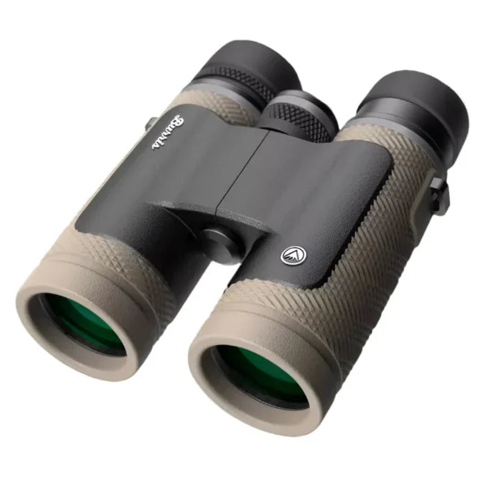 Burris hunting binoculars – black and tan rubber-armored body