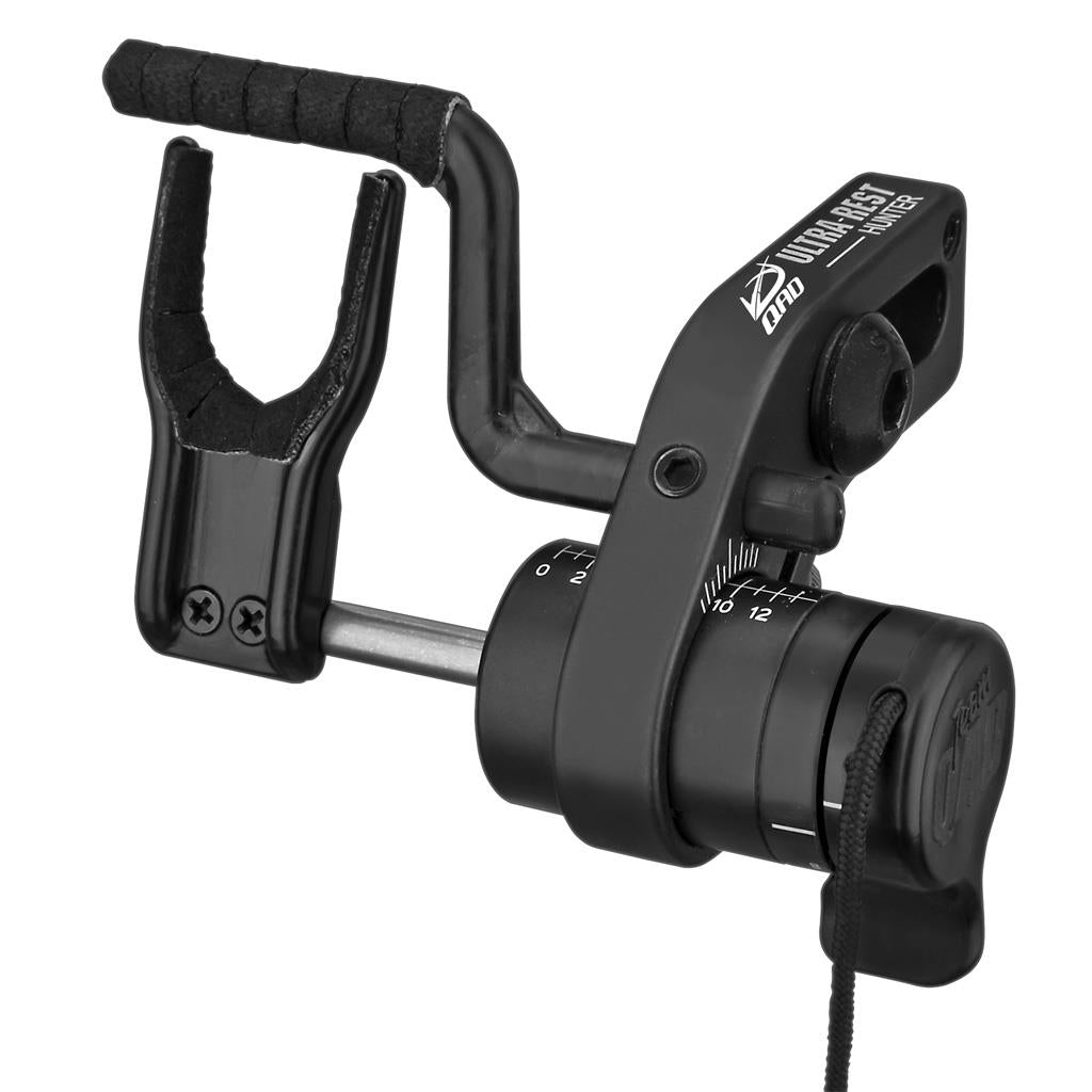 QAD Ultrarest Hunter Full containment drop-away arrow rest in black. 