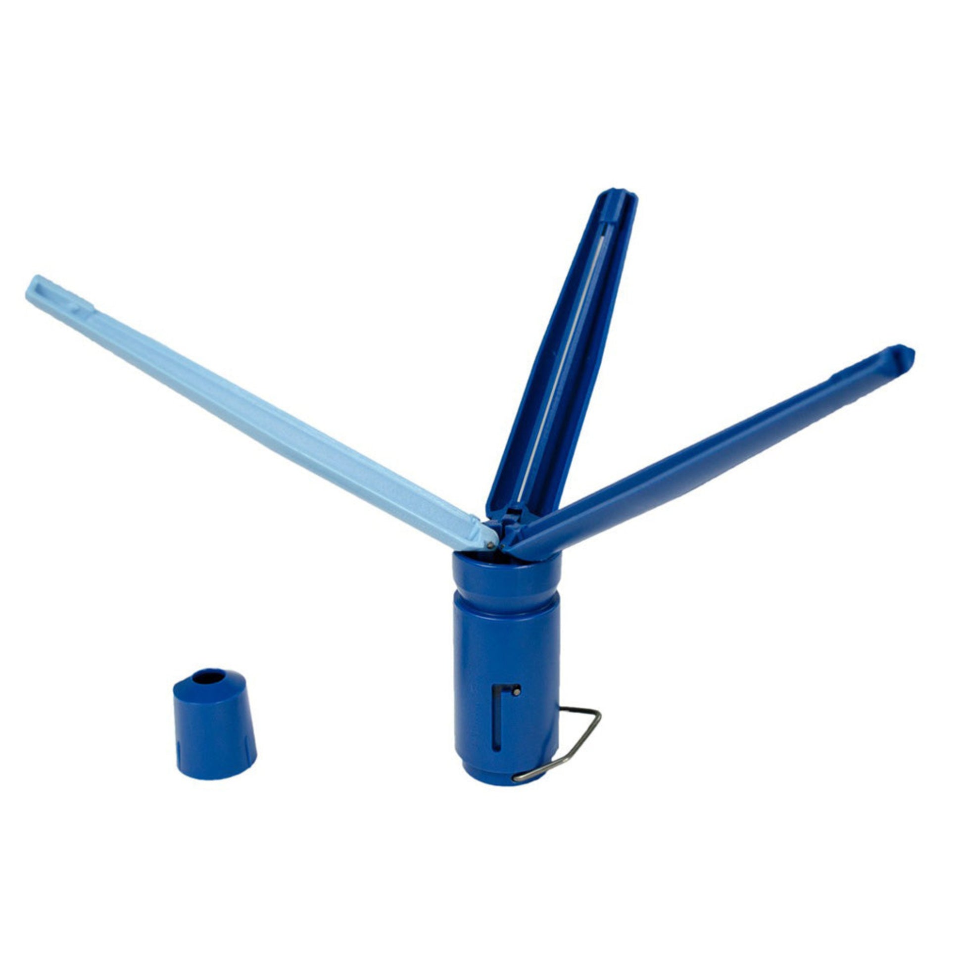 Arizona Rim Country E-Z FLETCH PRO Right Helical Fletching Tool open and ready to fletch carbon arrows