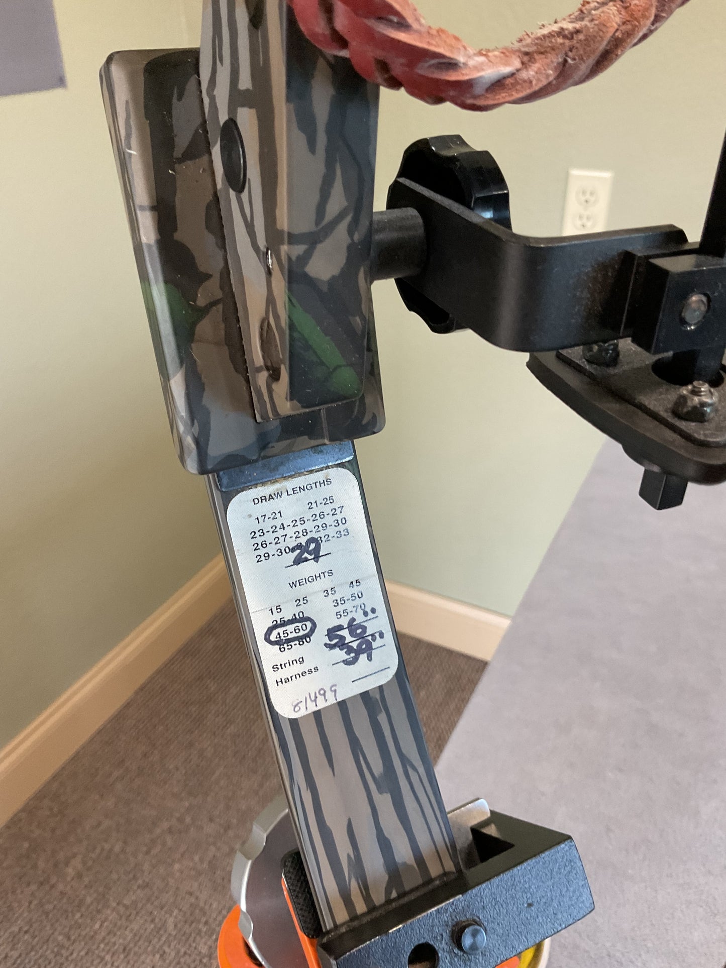 High Country Force 60Lb, RH, 29"DL (Used)
