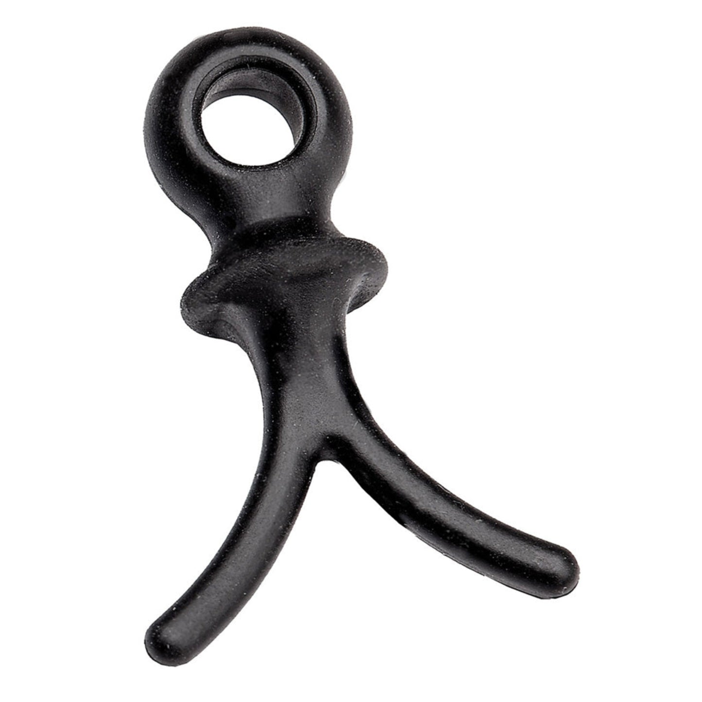 Pine Ridge Archery Wishbone string and cable dampener in black, single unit on white background