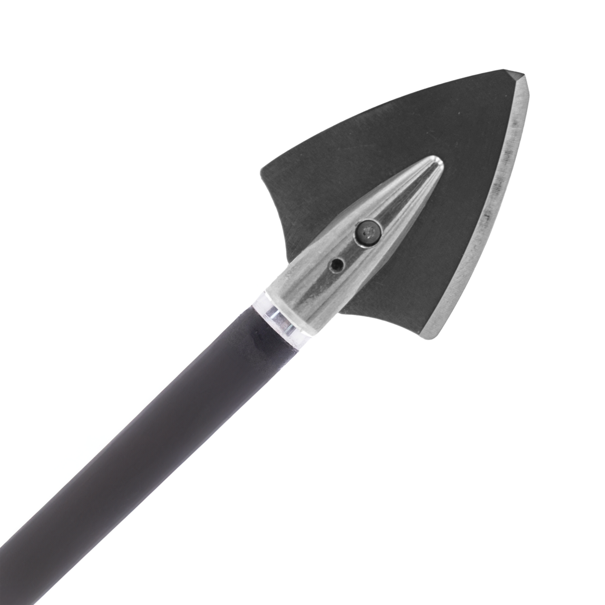 Slick Trick SB single bevel broadhead front view showing 1-1/8-inch cutting diameter and 30-degree single bevel blade