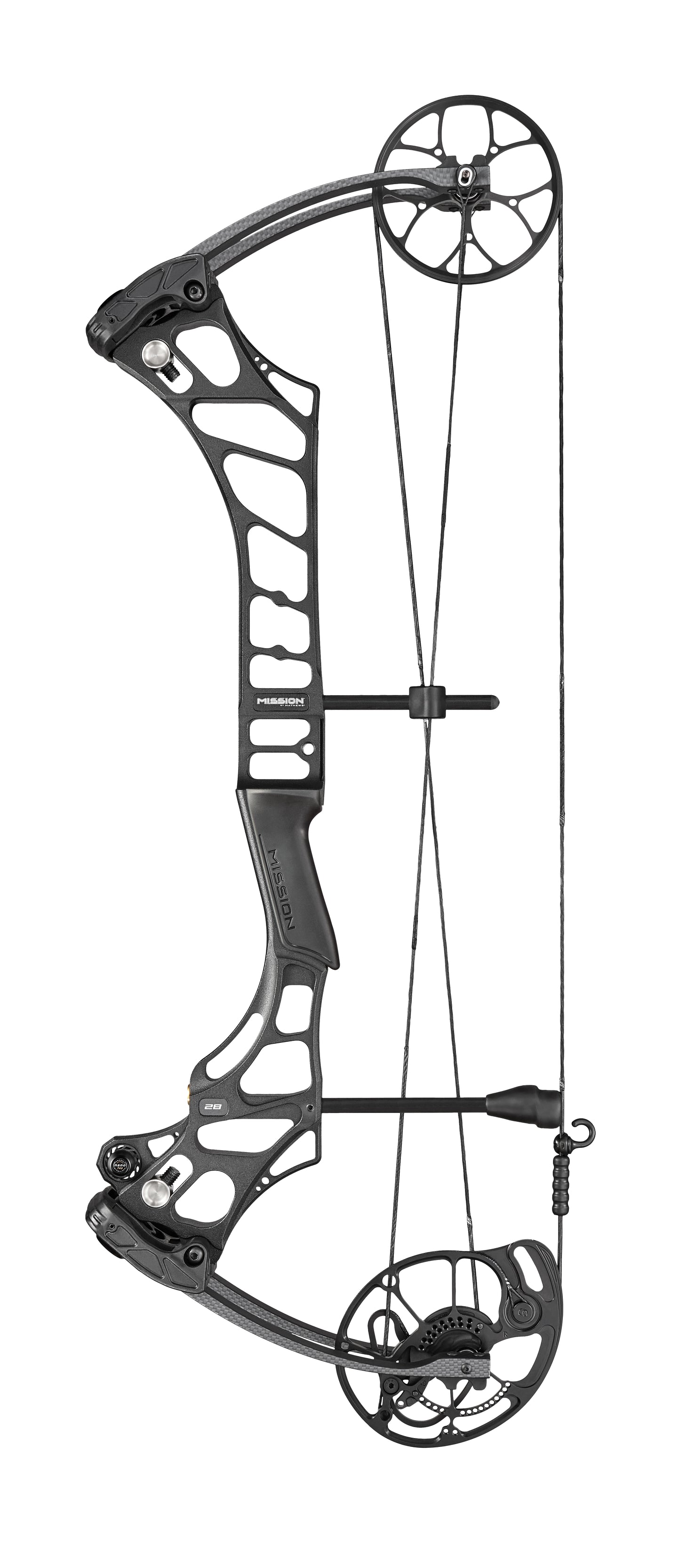 Mission STRYDE 28 compound bow in Black – Bowhunter Pro Package