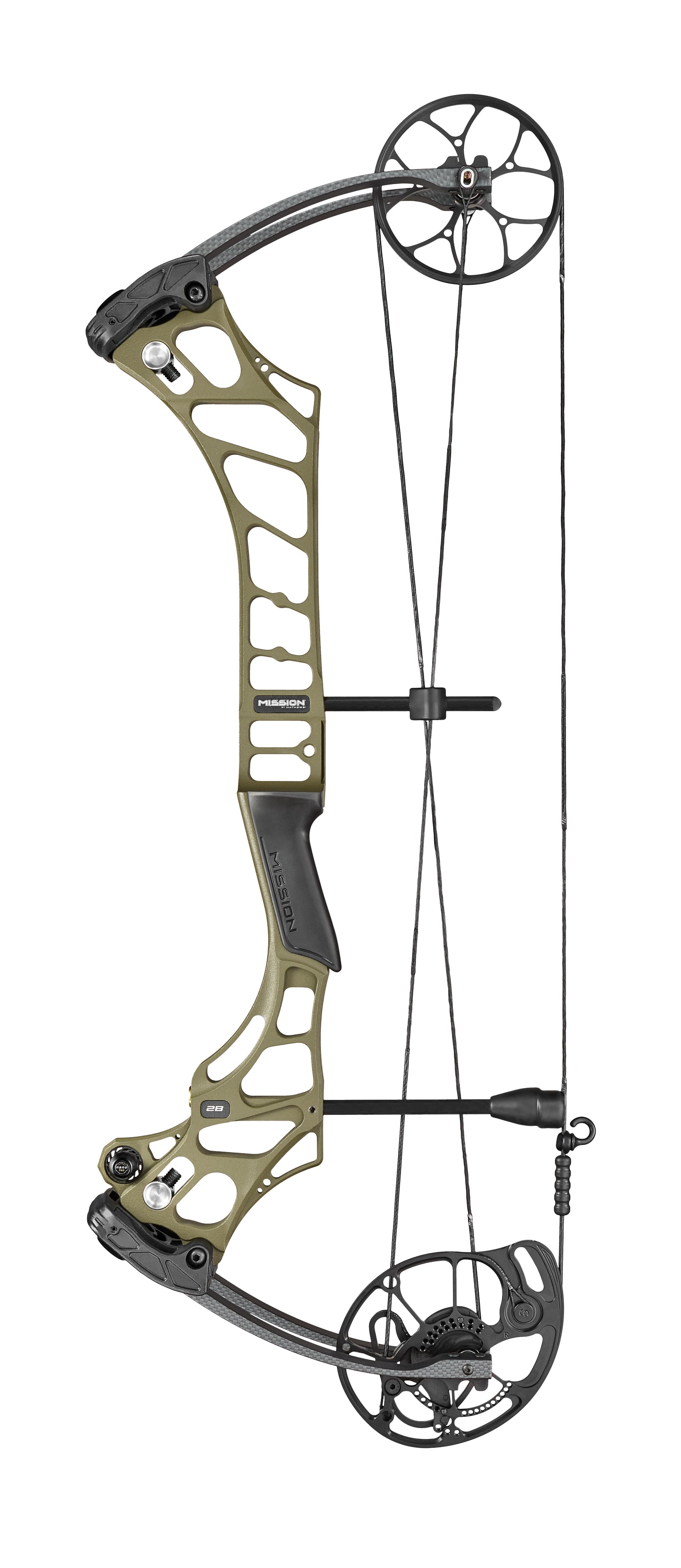 Mission STRYDE 28 compound bow in Green Ambush – Bowhunter Pro Package
