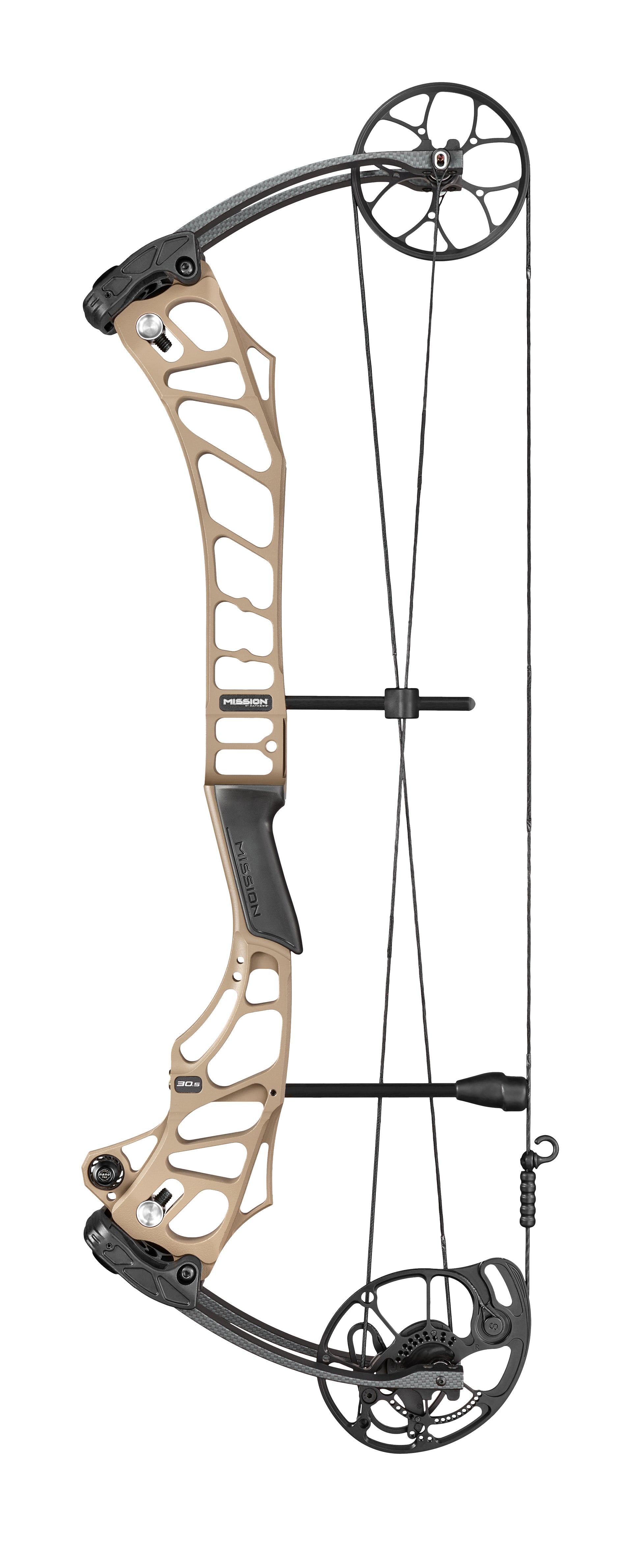 2026 Mission STRYDE 30.5 Compound Bow in Earth — profile view