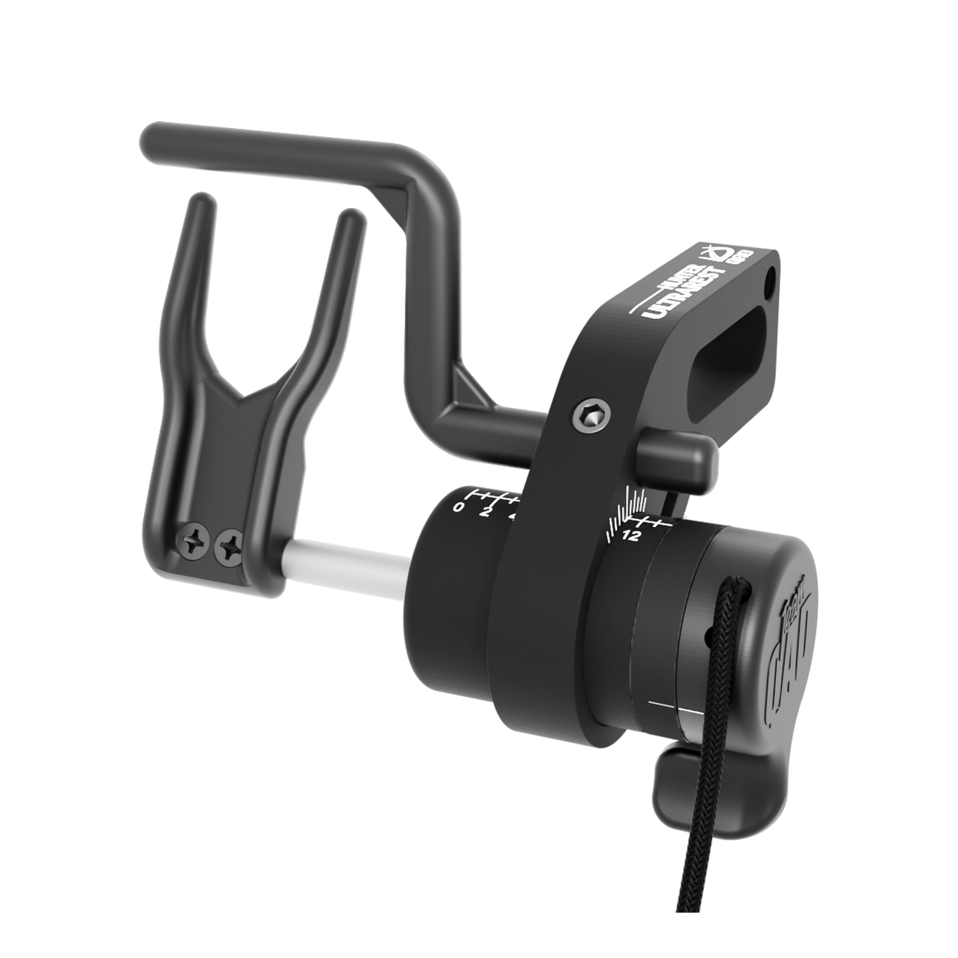 QAD Ultrarest Hunter Full containment drop-away arrow rest in black. 