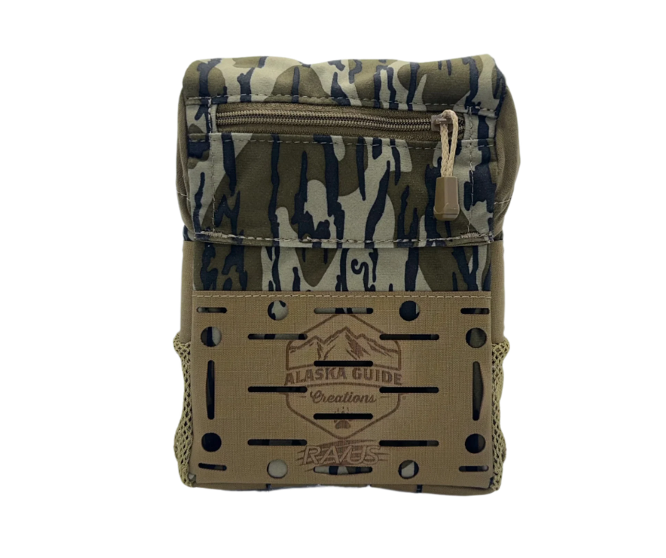 Alaska Guide Creations RAVUS FLEX Bino Pack with pro tethers and adjustable harness for all-day hunting comfort